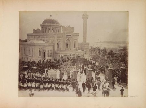 Military ceremony at the Yıldız Hamidiye Mosque in Istanbul