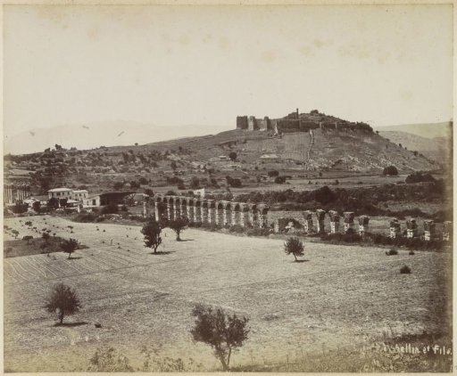 Landscape with ruins and the aqueduct to Ephesus