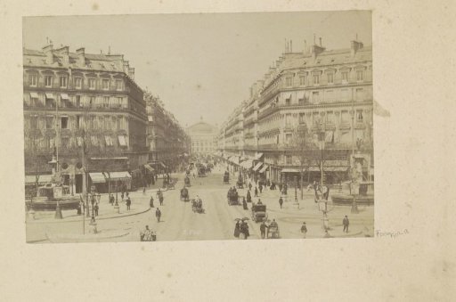 Avenue de l'Opéra in Paris, viewed towards the opera house