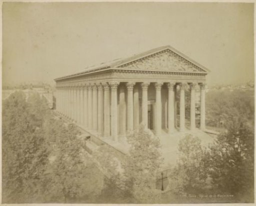 Exterior of La Madeleine in Paris