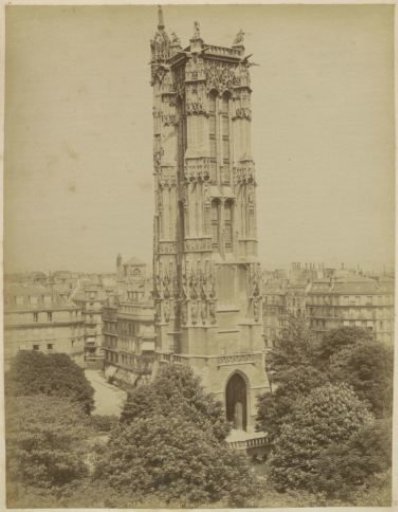 Exterior of the Tour Saint-Jacques in Paris
