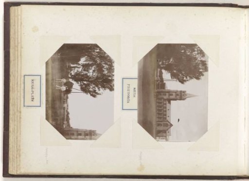 Two men on a church square in Pretoria