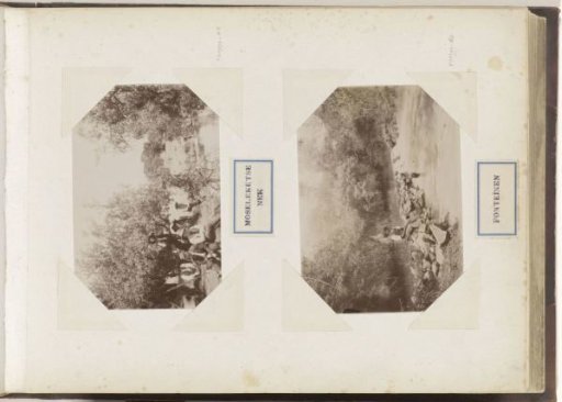 Boys sitting on a rock dam in a river in South Africa
