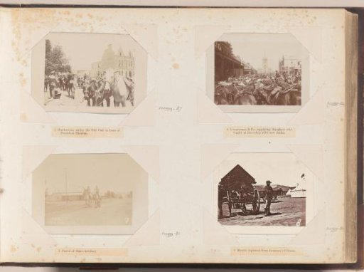 Gathering of armed Boers in front of President Theatre in Pretoria