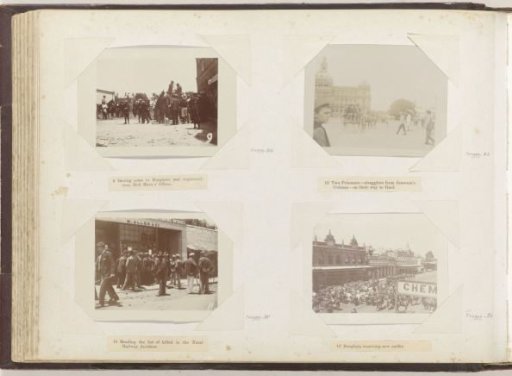 Civilians viewing the list of victims of a train accident in Natal