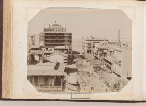 View of a street with buildings in Port Said