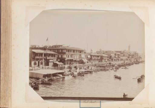 View of the harbour in Port Said