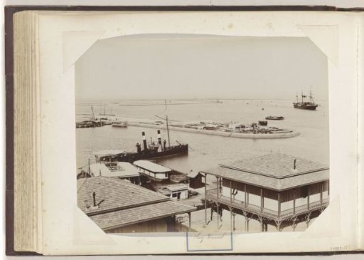 View of the entrance to the Suez Canal