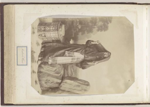 Portrait of a veiled Arab woman