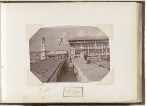 Exterior of the palace of the Sultan of Zanzibar
