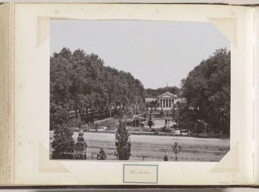 View of the Kursaalplatz in Wiesbaden
