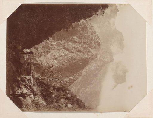 Two porters in a ravine on Madeira