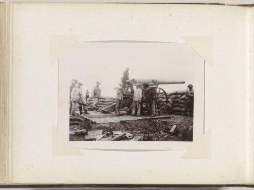 Men with field artillery during the siege of Mafeking