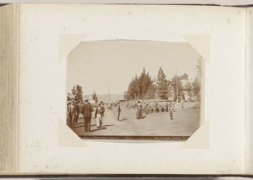 British soldiers marching along the Market Street in Pretoria