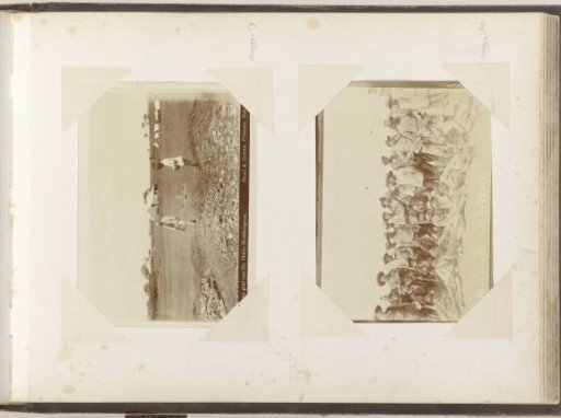Two men at the grave of the German physician Hohls in Modderspruit