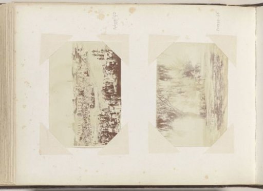 Crowd at a destroyed iron foundry in South Africa