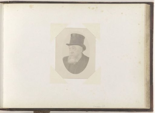Portrait of Paul Kruger with a top hat