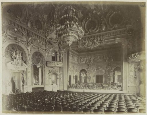 Interior of the opera hall (Salle Garnier) of the Monte Carlo Casino