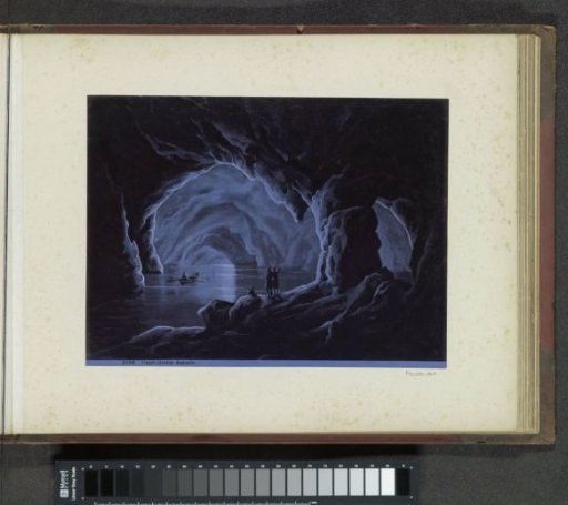 Photographic reproduction of (possibly) a drawing of the Blue Grotto on Capri