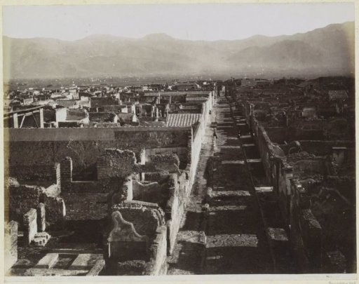 View of the Excavations of Pompeii
