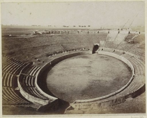 Interior of the Amphitheatre of Pompeii