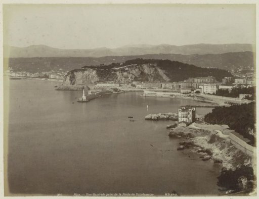 Nice, the harbour and hinterland viewed from the southeast