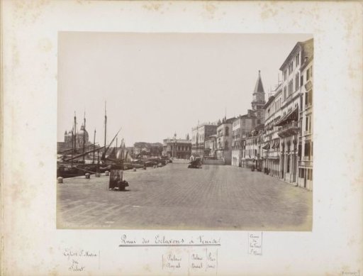 Quay in Venice seen in the direction of St. Mark's Square