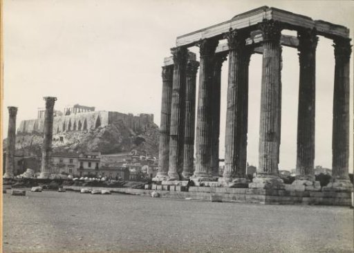Acropolis and temple in Athens