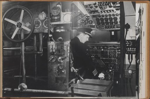 Pilot in a cockpit
