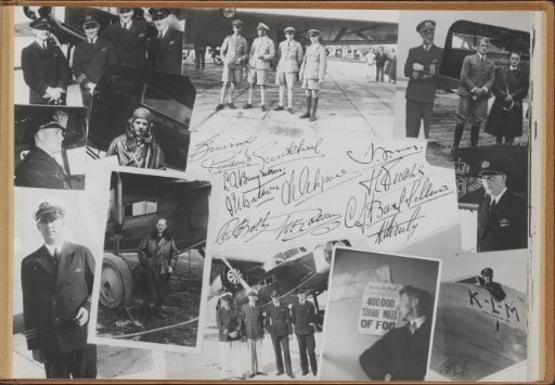 KLM staff and signatures