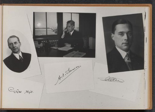 KLM staff and signatures