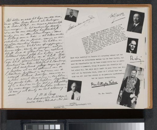Letters and photos of Hans Martin's business associates