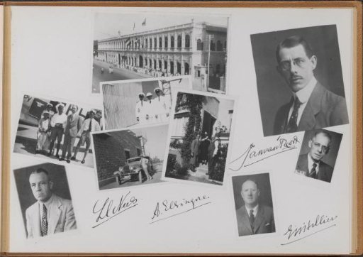 Signatures and photographs of foreign business associates of Hans Martin