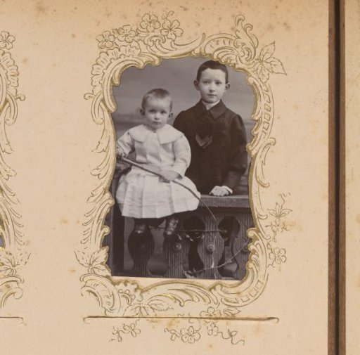 Portrait of Two Children at a Balustrade