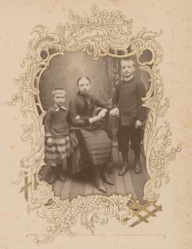 Group portrait of three children