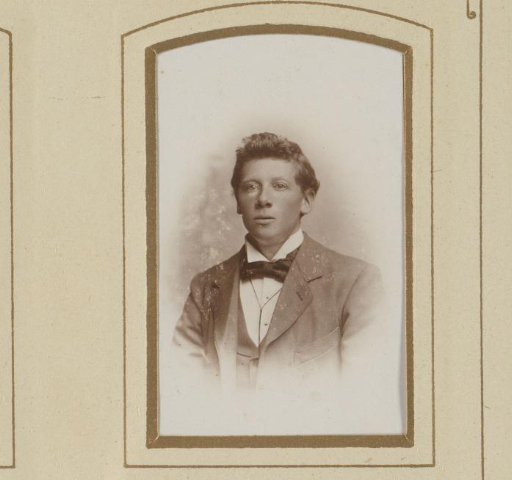 Portrait of a young man with a bow tie