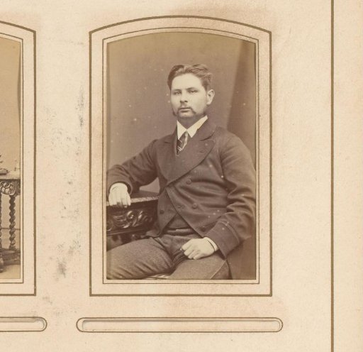 Portrait of a seated man