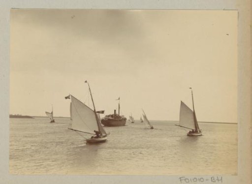 Sailing ships on the water
