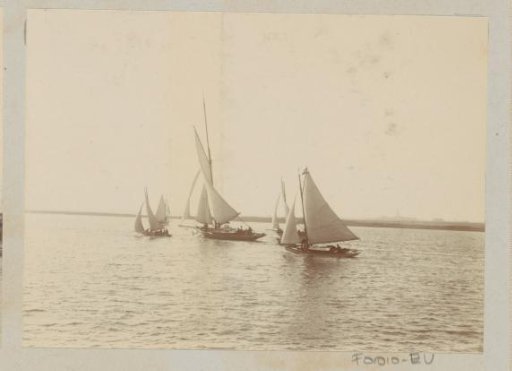 Sailing ships on the water