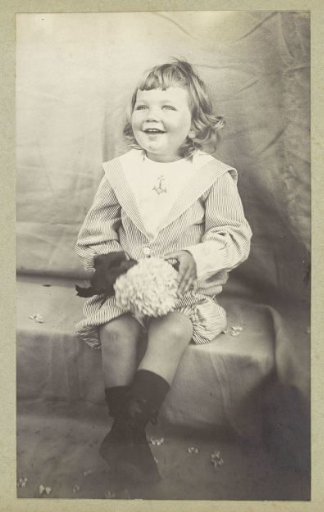 Portrait of a child in a sailor suit