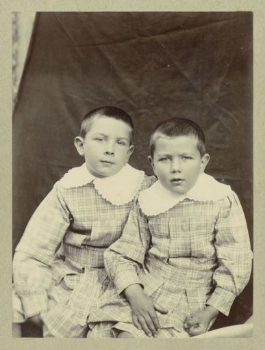 Portrait of two children