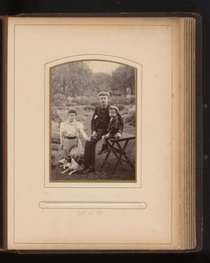 Family Portrait in a Garden or Park