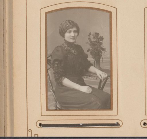 Portrait of a seated woman