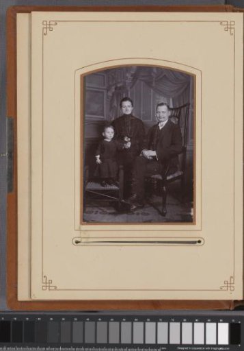 Family portrait with father, mother and child