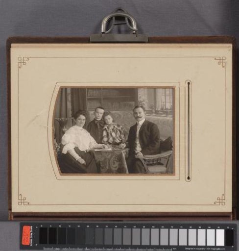Family Portrait with Father, Mother, and Two Children