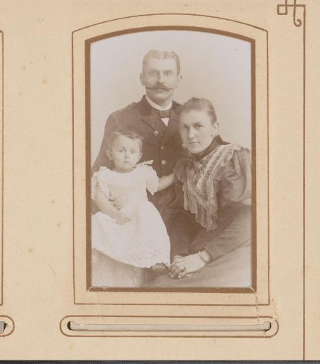 Family Portrait with Father, Mother, and Daughter