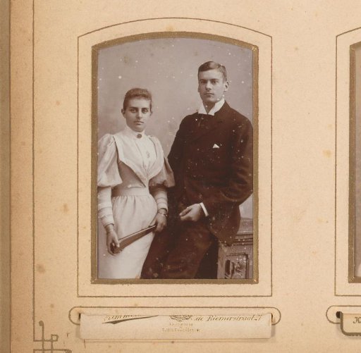 Portrait of a young man and woman
