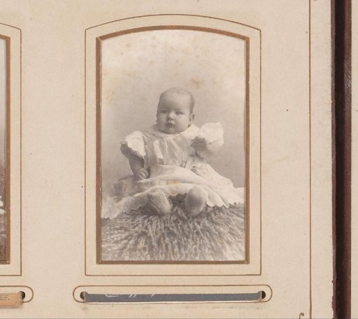 Portrait of a seated baby