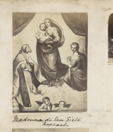 Photographic reproduction of a painting by Raphael