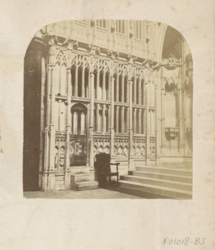 Gothic choir of a church in England